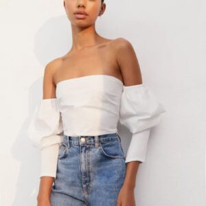 Strapless crop top