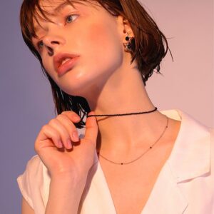 Black & Gold Forever Double Choker Necklace